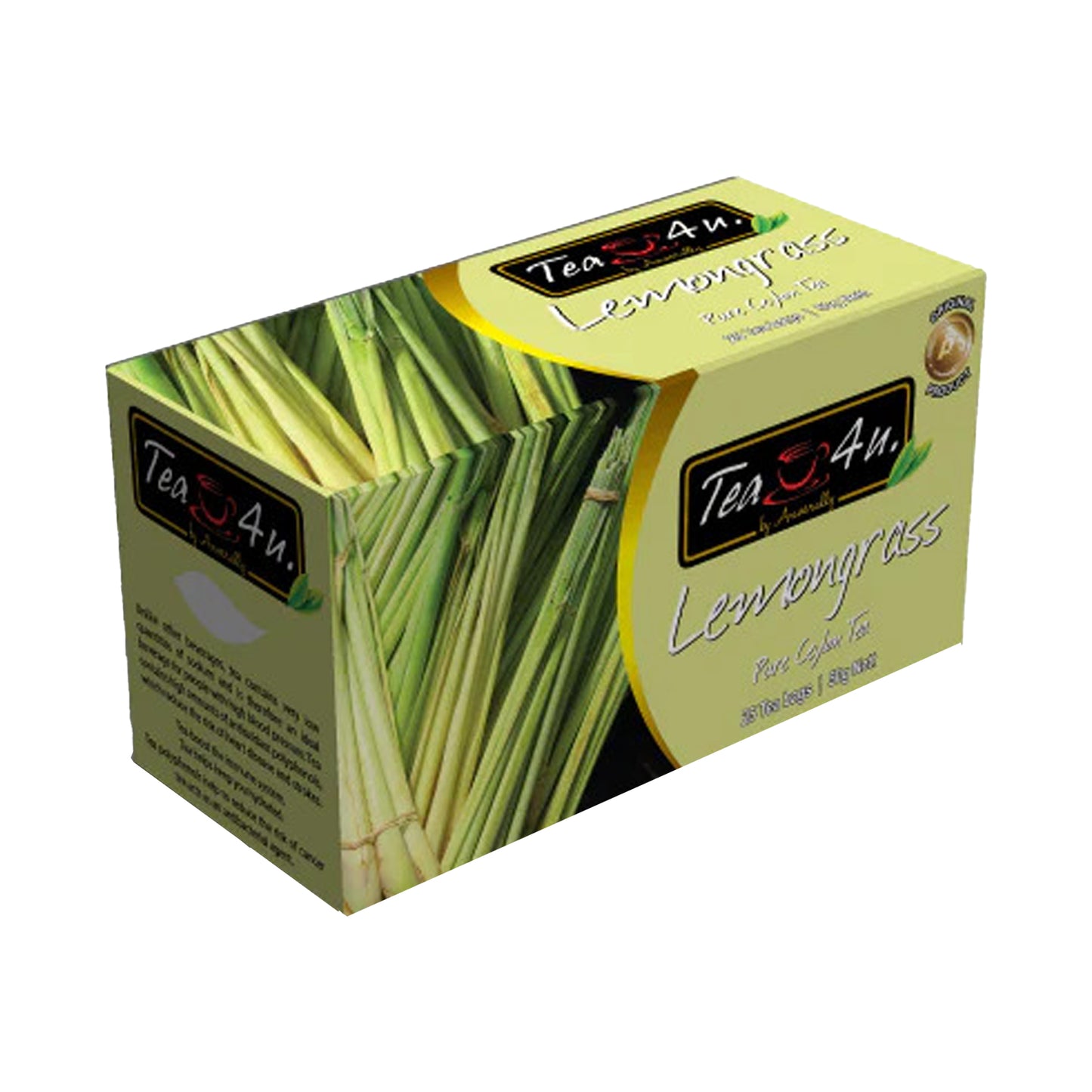 Tea4U Citrongræs Urtete (37,5 g) 25 Teposer