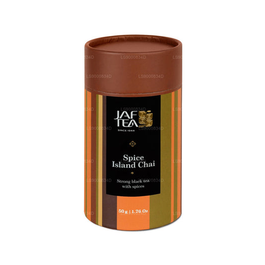 Jaf Tea Spice Island Chai - Stong Balck te med krydderier Caddy (50g)