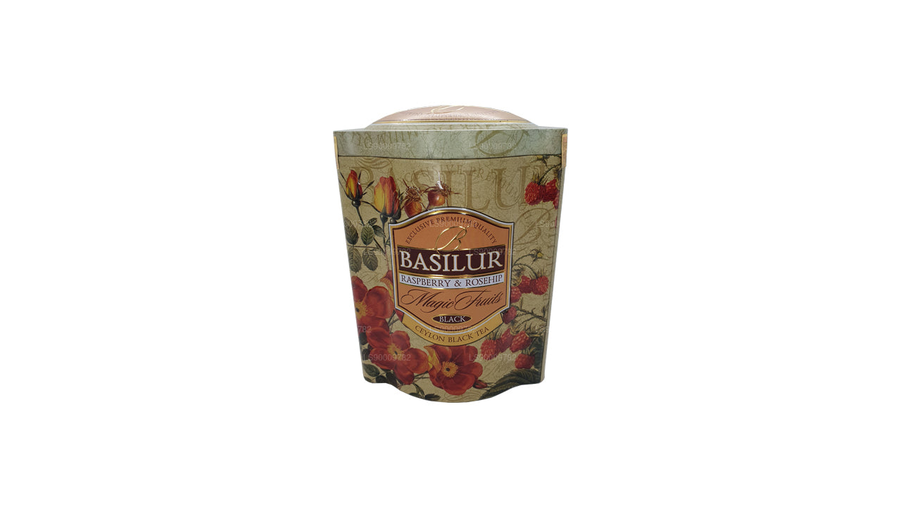 Basilur Magic frugter hindbær og hyben (100 g) Tin Caddy