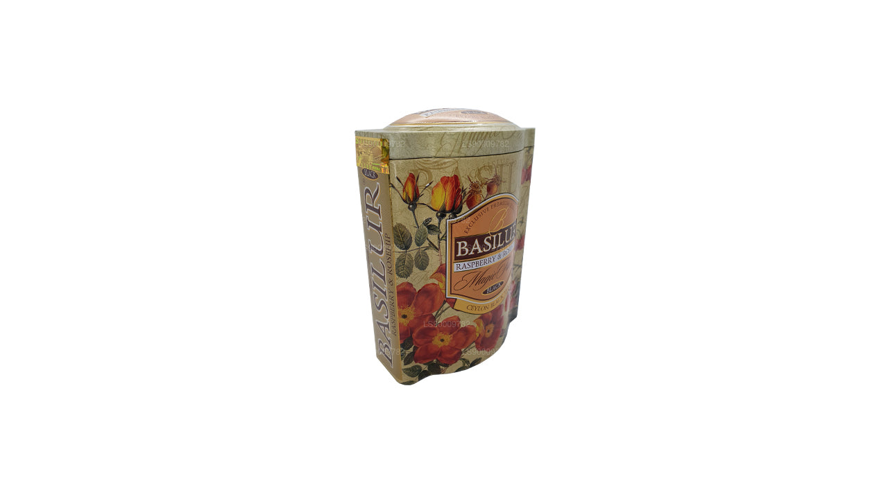 Basilur Magic frugter hindbær og hyben (100 g) Tin Caddy