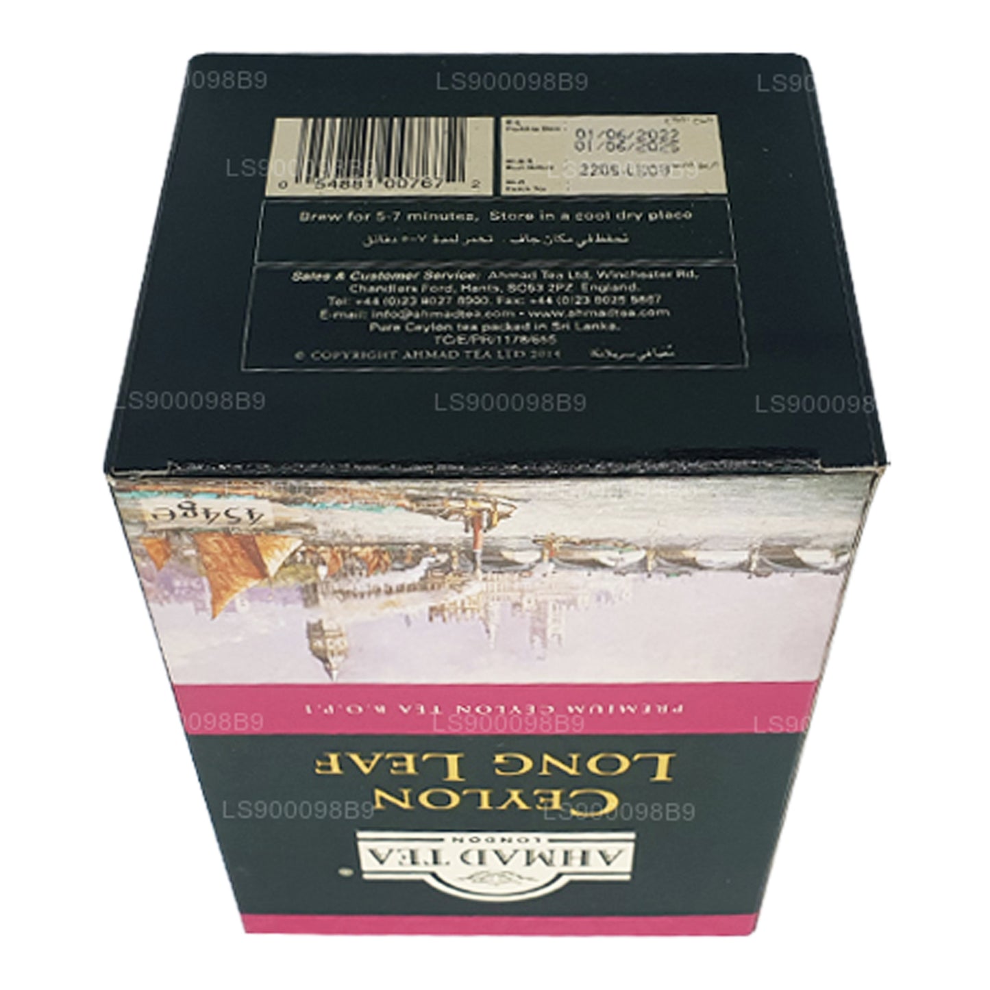 Ahmad Tea Ceylon Long Leaf Loose Tea Carton