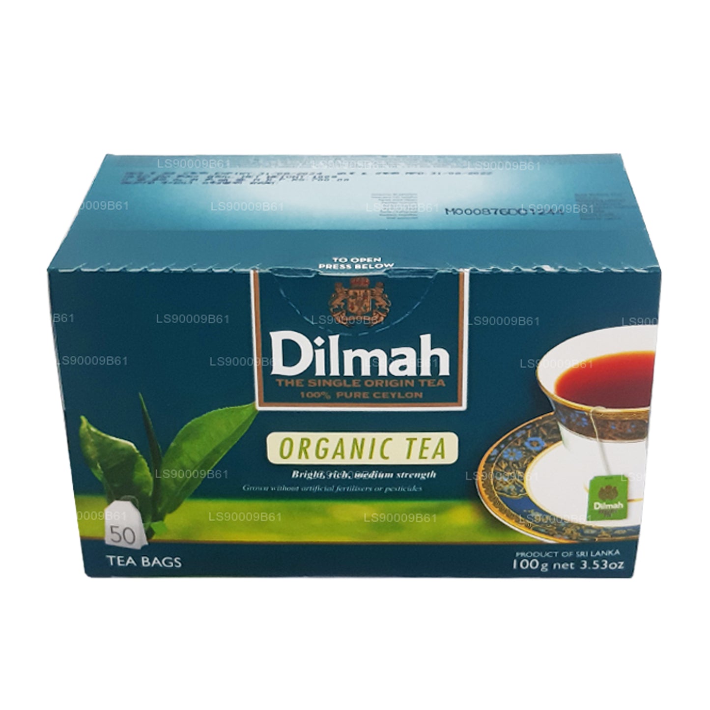 Dilmah økologisk te (100 g) 50 teposer