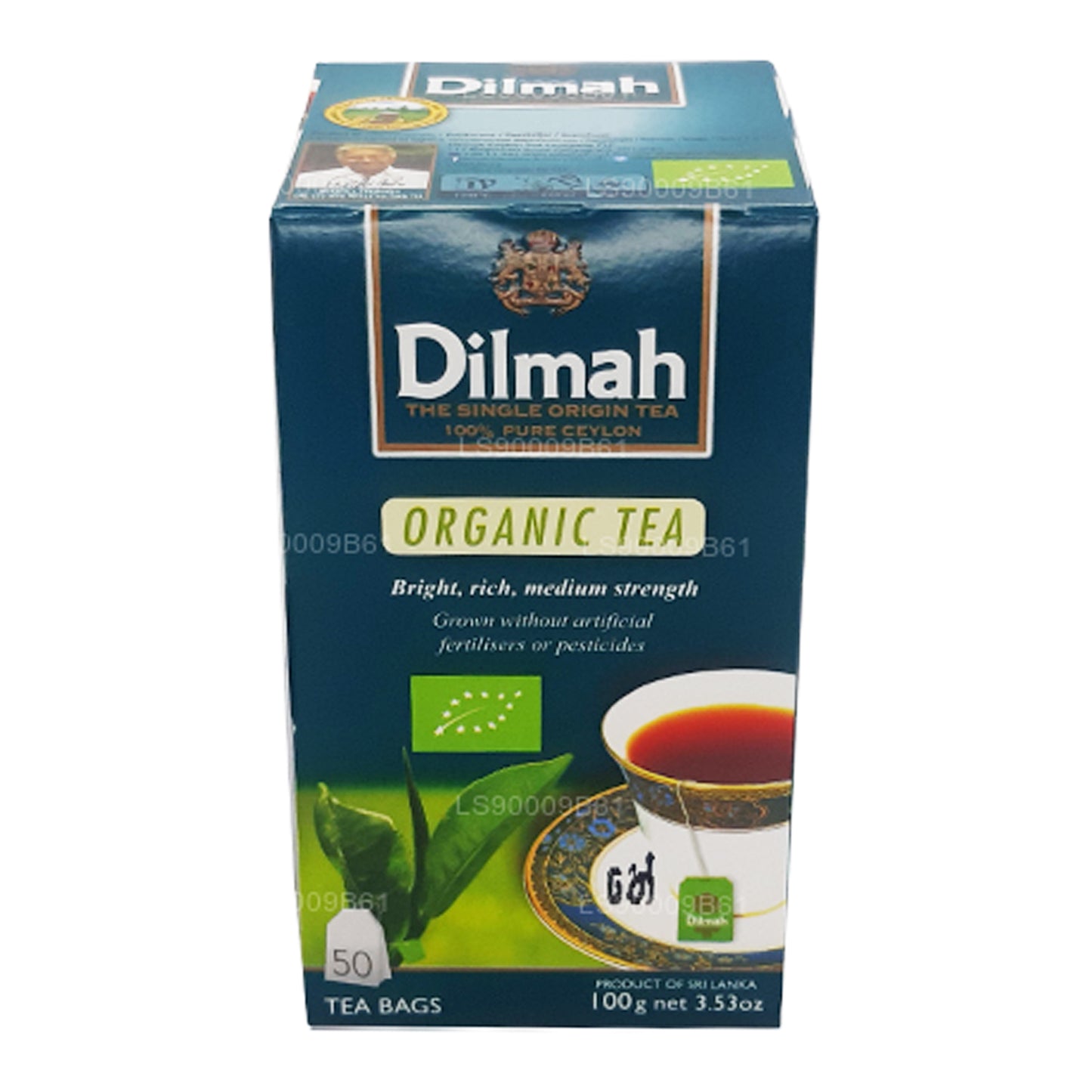 Dilmah økologisk te (100 g) 50 teposer