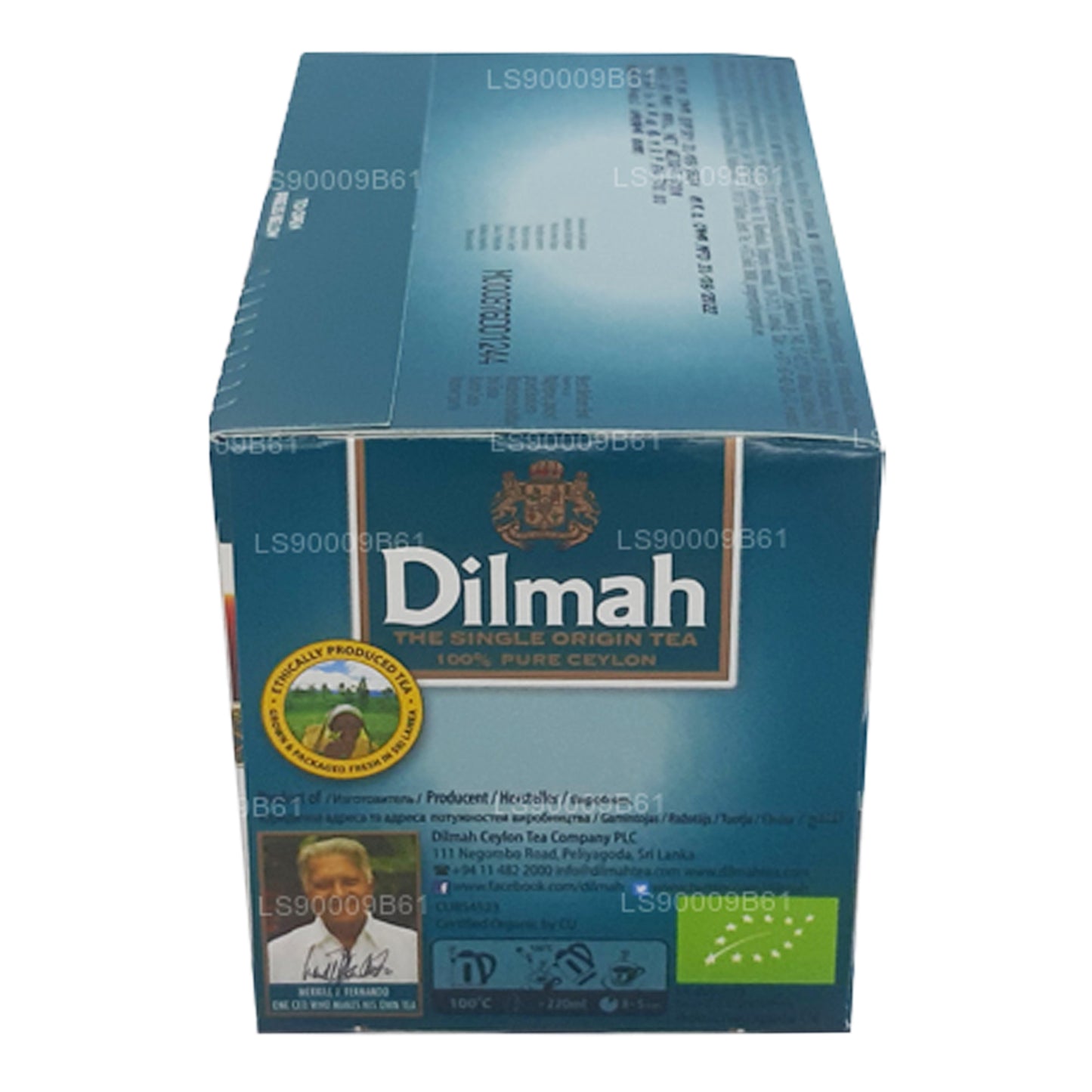 Dilmah økologisk te (100 g) 50 teposer