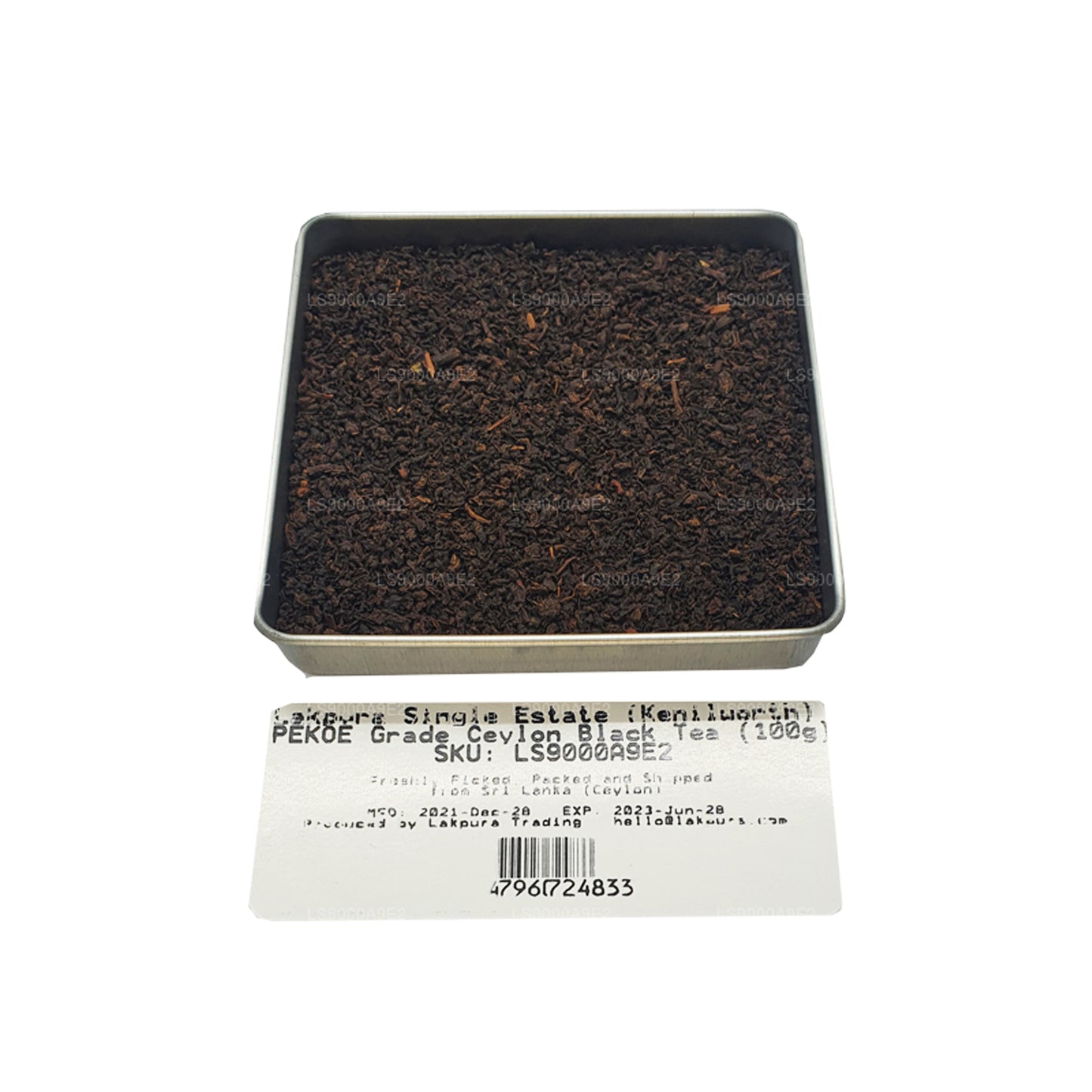 Lakpura enkelt ejendom (Kenilworth) PEKOE Grade Ceylon sort te (100 g)