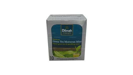 Dilmah Premium marokkansk myntegrøn te (20 g) Individuelt folie indpakket 10 teposer