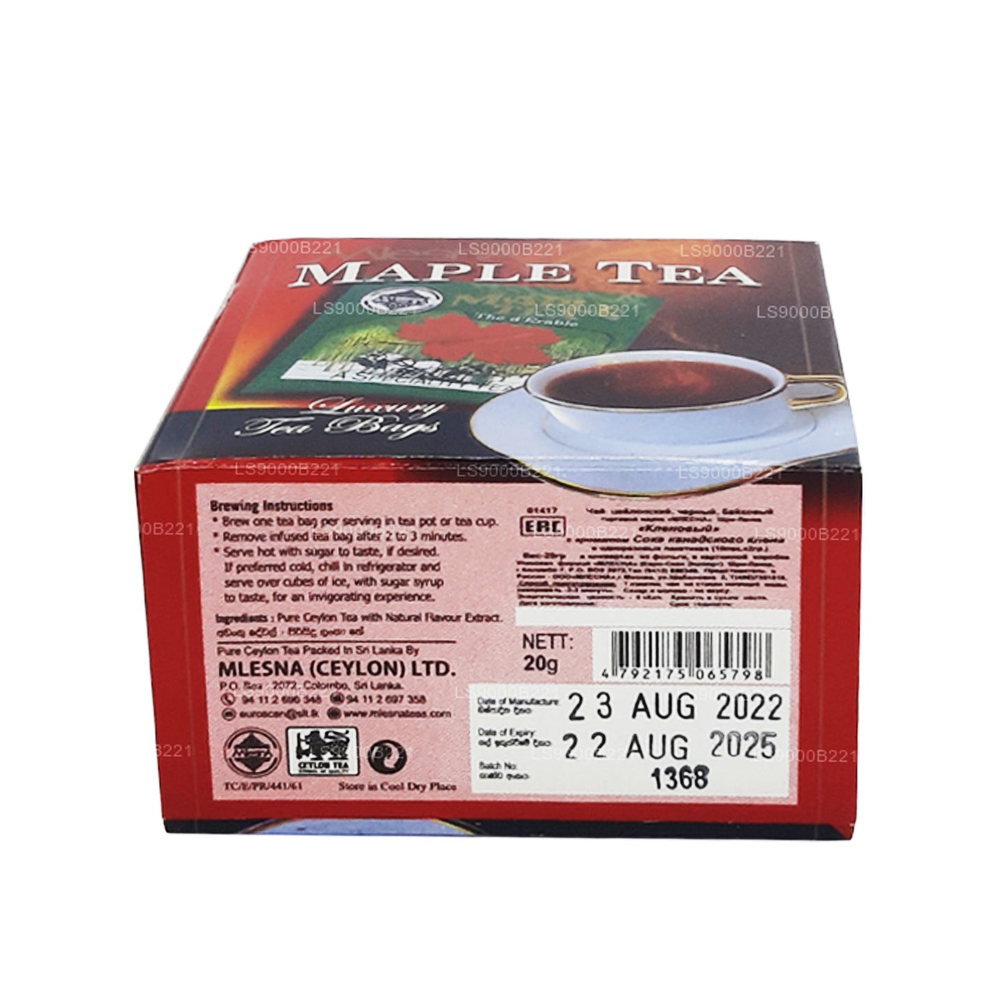 Mlesna Maple Tea (20g) 10 Luksus Teposer