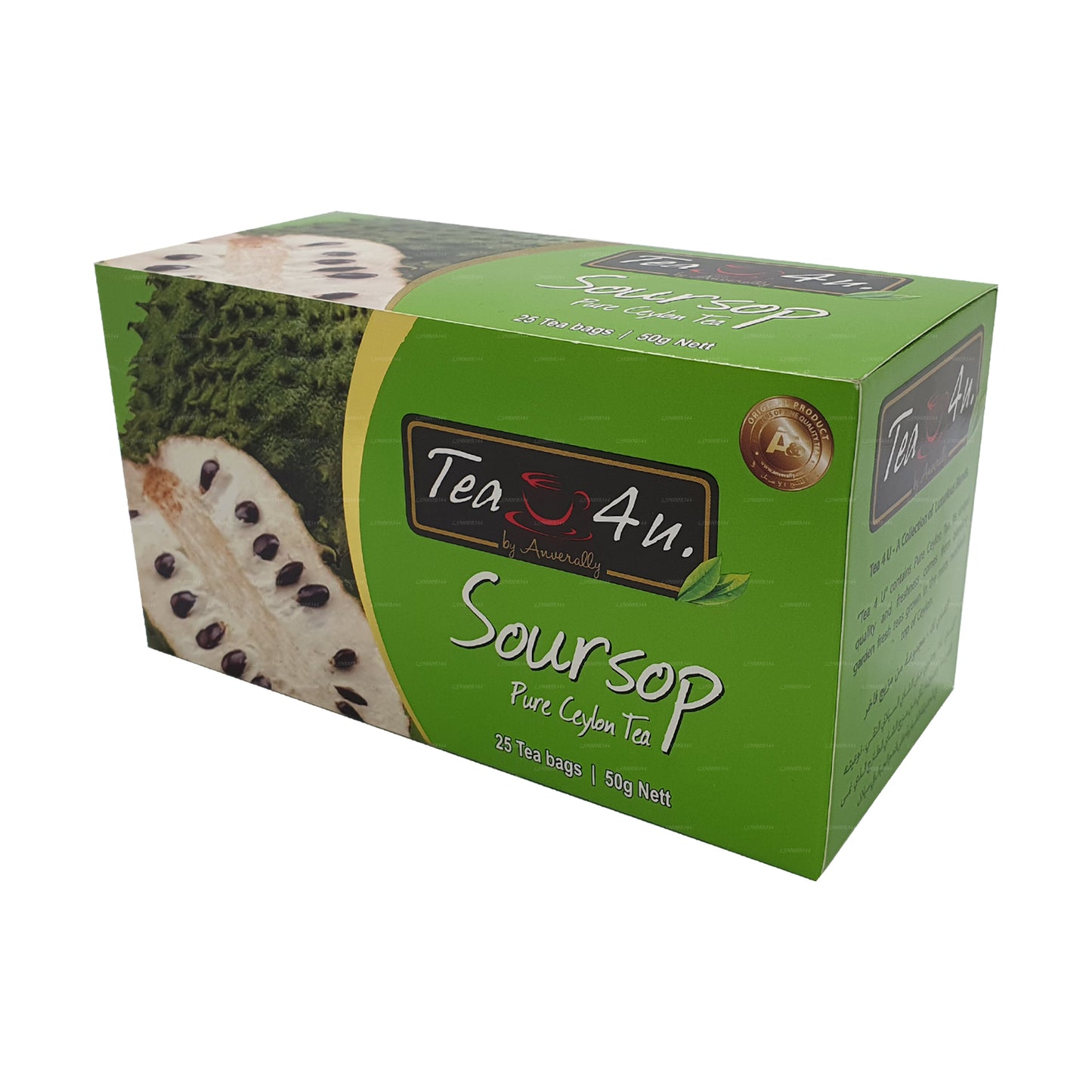 Tea4U sort te med soursop (50g) 25 teposer