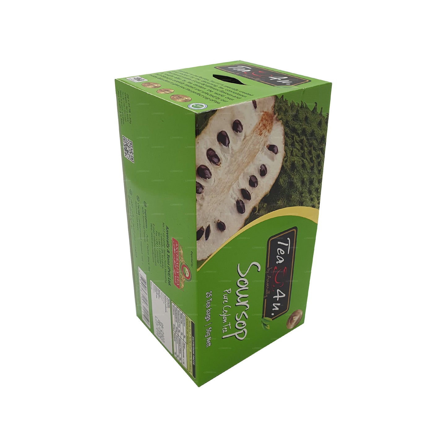 Tea4U sort te med soursop (50g) 25 teposer