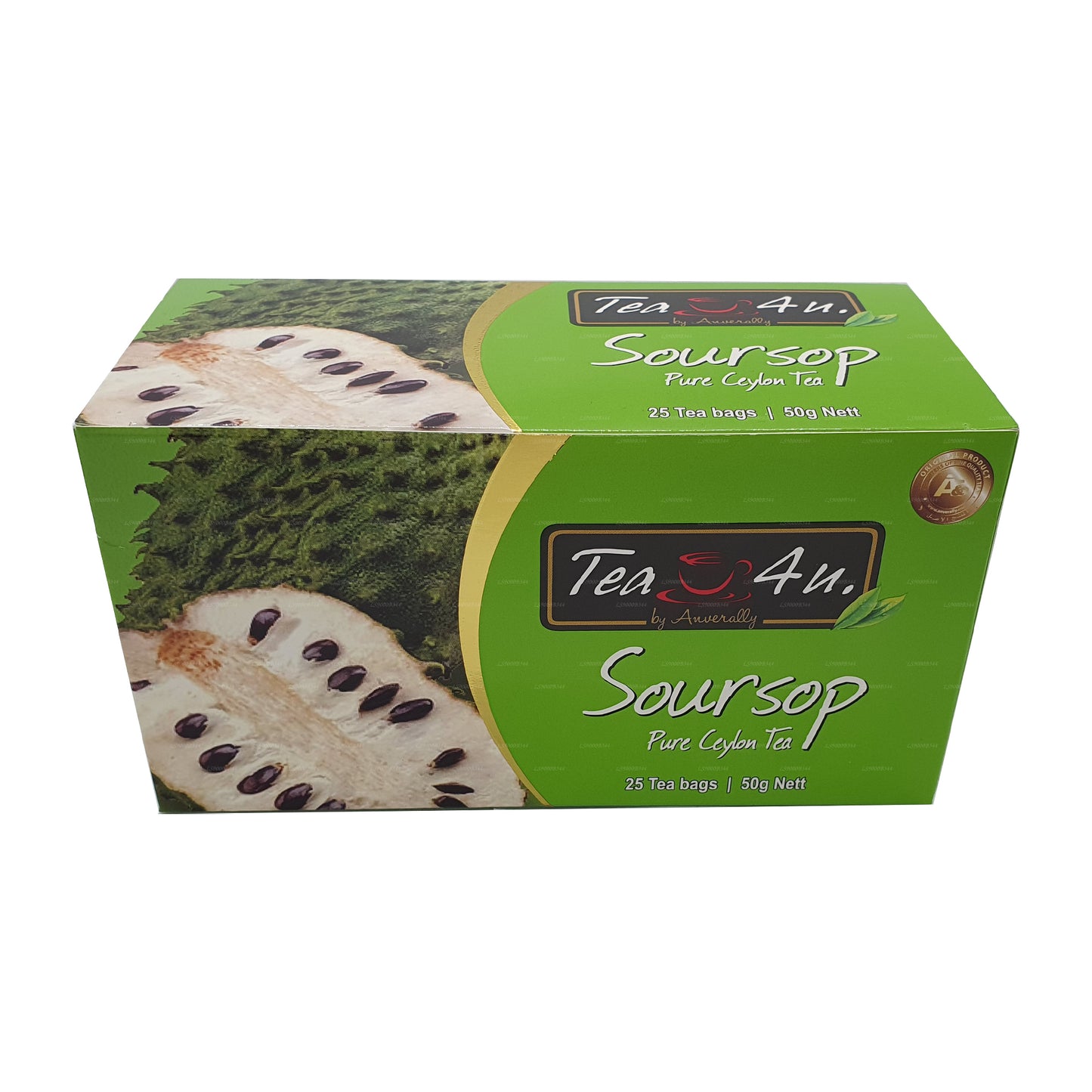 Tea4U sort te med soursop (50g) 25 teposer