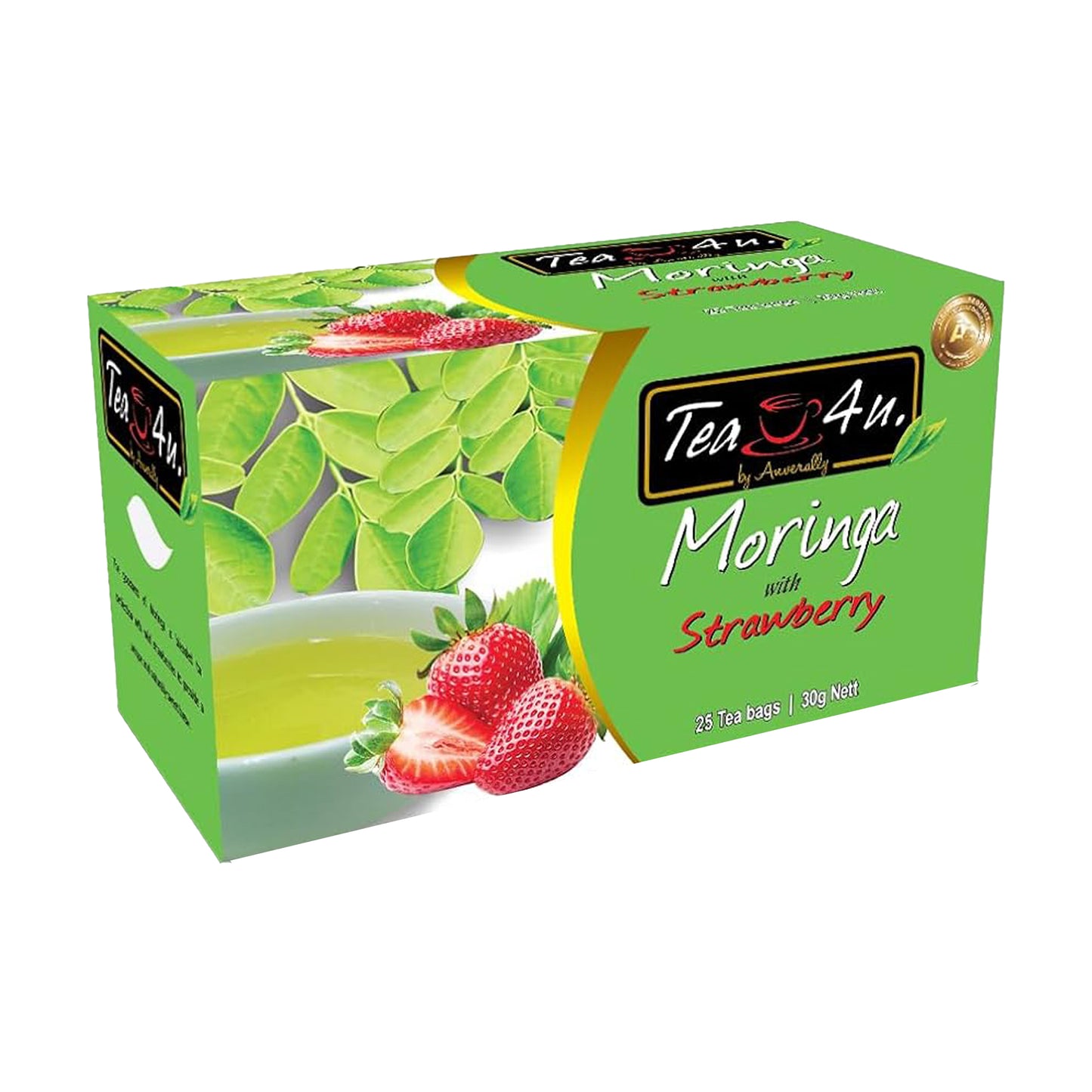 Tea4U Moringa med jordbær (30g) 25 teposer