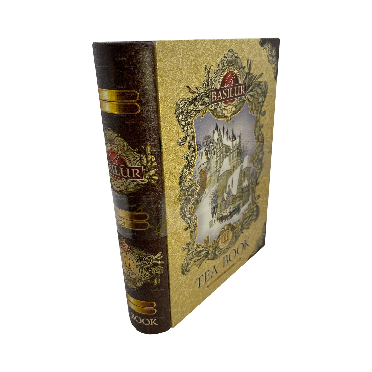 Basilur Tea Book „Tea Book Volume II - Guld“ (100 g) Caddy