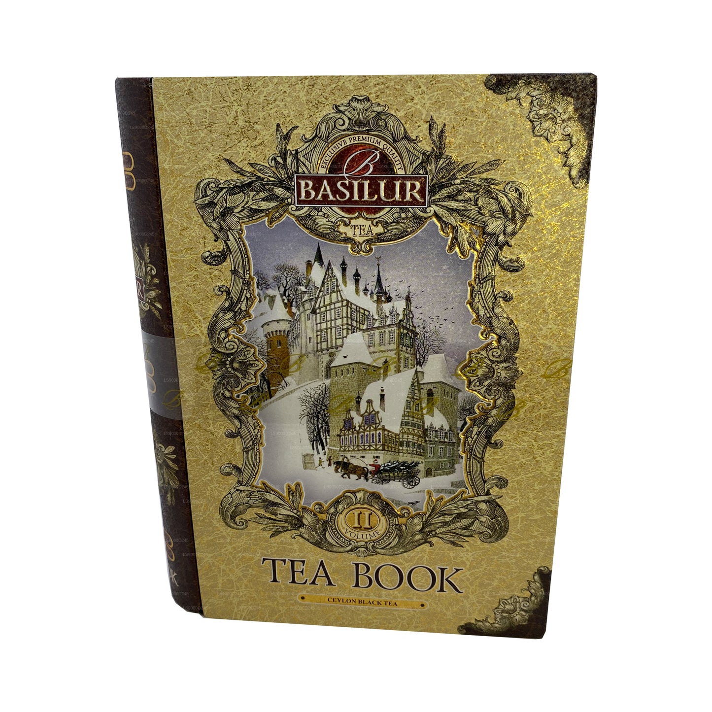 Basilur Tea Book „Tea Book Volume II - Guld“ (100 g) Caddy