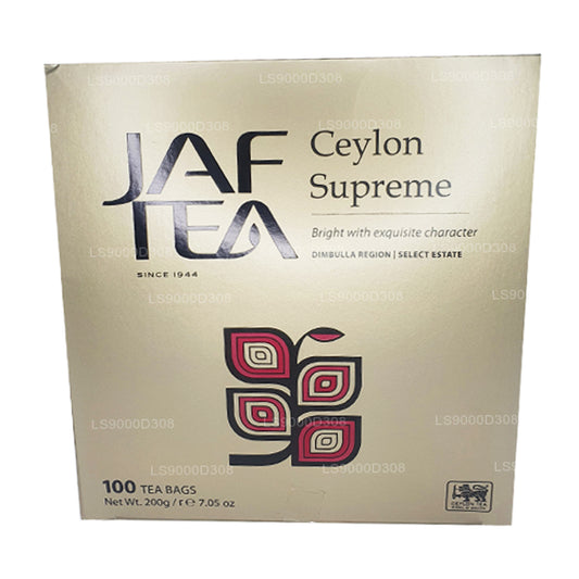 Jaf Tea Classic Gold Collection Ceylon Supreme 100 teposer String og Tag (200g)