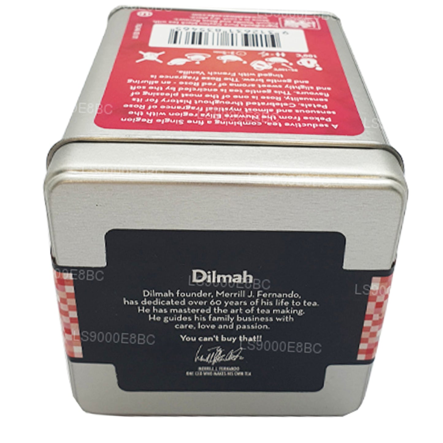 Dilmah T-serie Rose med fransk vanilje løs bladte (100g)