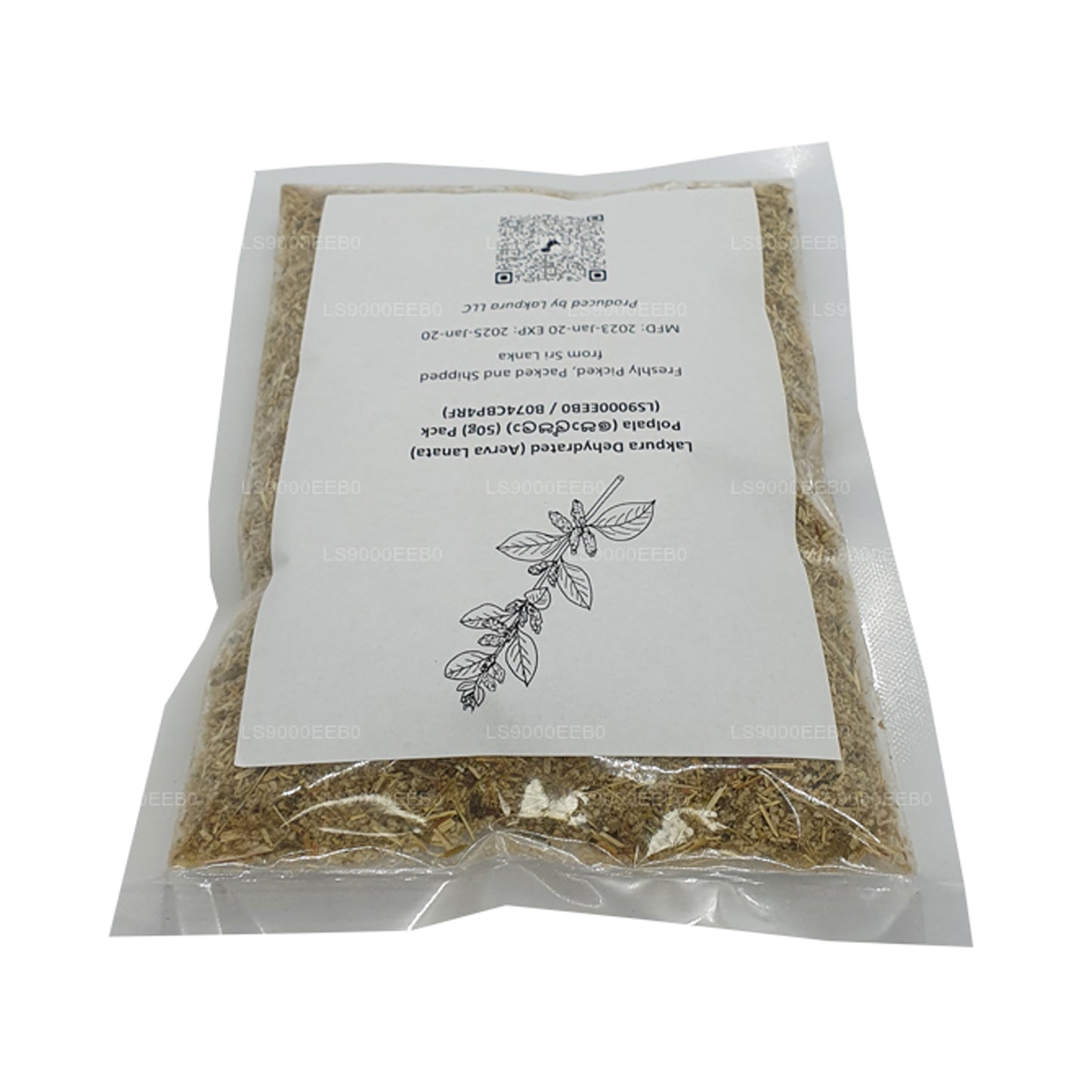 Lakpura Dehydreret (Aerva Lanata) Polpala (100g) Pack