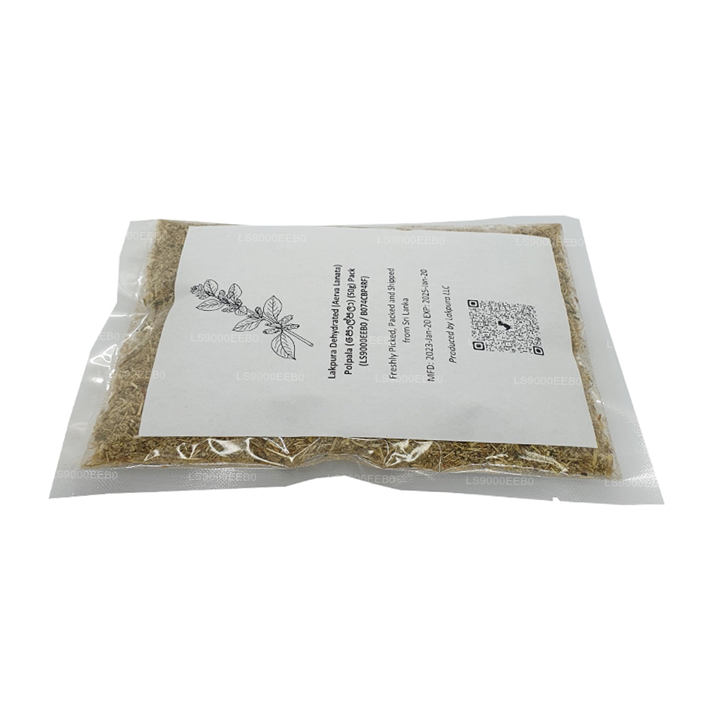 Lakpura Dehydreret (Aerva Lanata) Polpala (100g) Pack