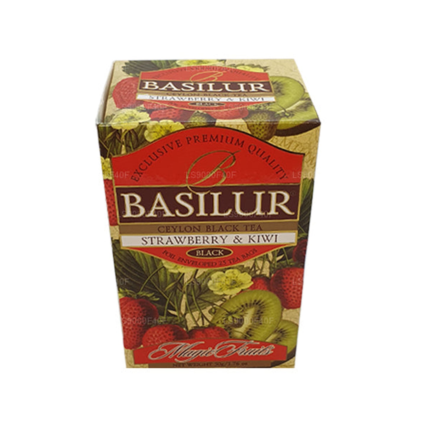 Basilur jordbær og kiwi (50 g) 20 teposer