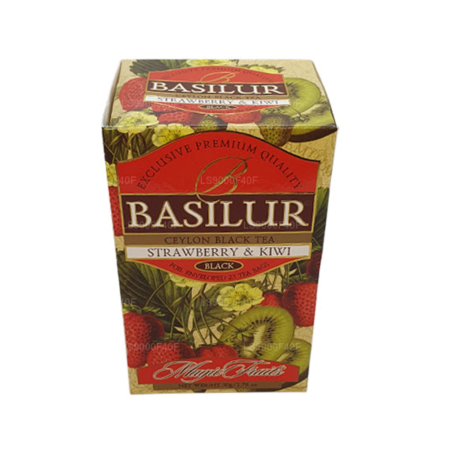 Basilur jordbær og kiwi (50 g) 20 teposer