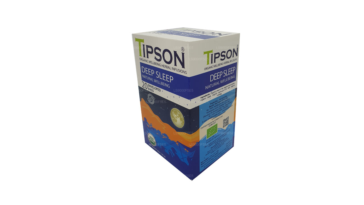 Tipson Organic Deep Sleep Naturlig velvære 20 indhyllede tasker (30 g)