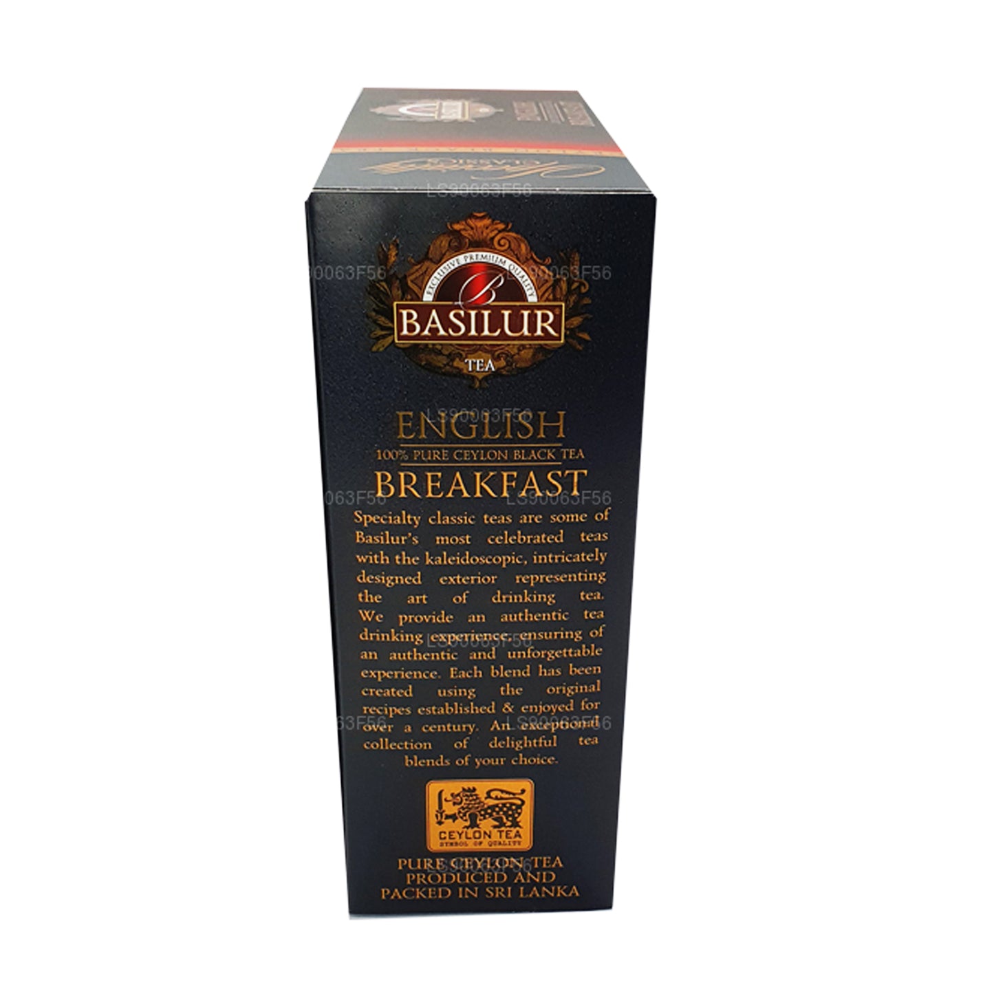 Basilur engelsk morgenmad ren Ceylon sort te (200 g) 100 teposer