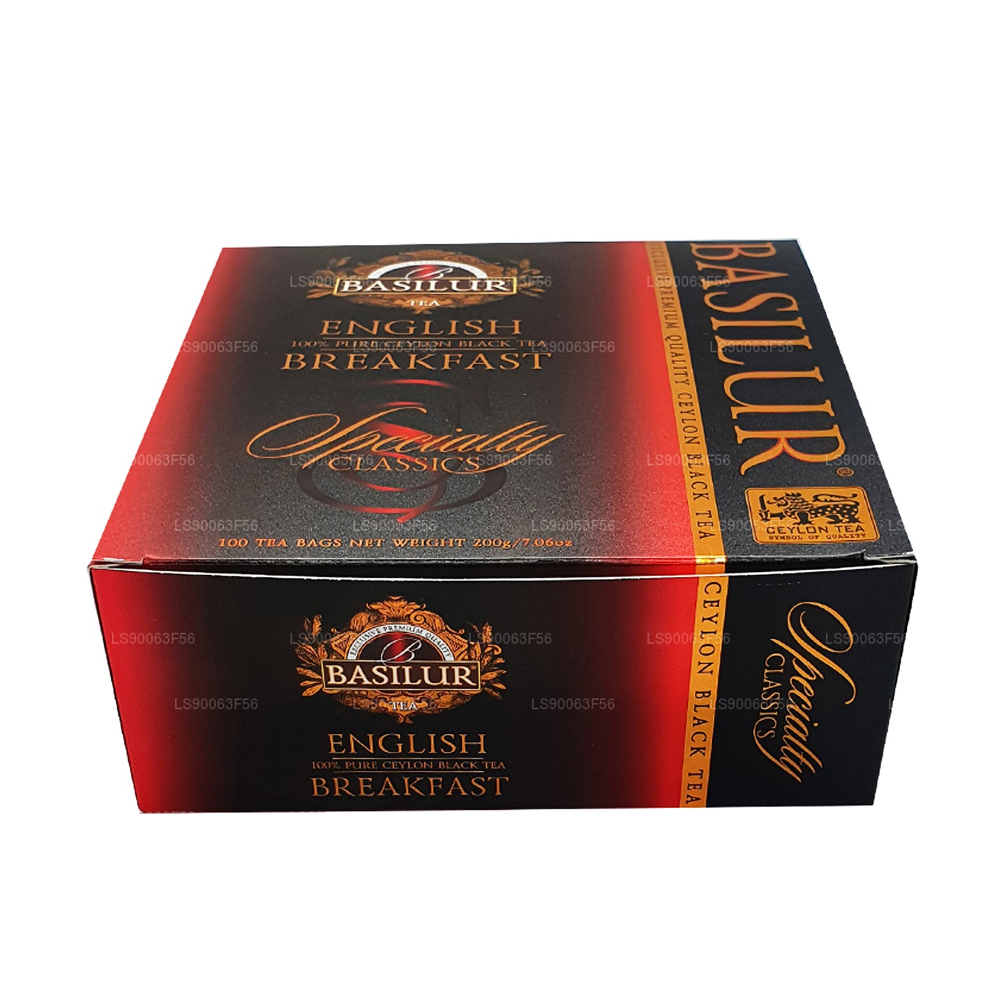 Basilur engelsk morgenmad ren Ceylon sort te (200 g) 100 teposer