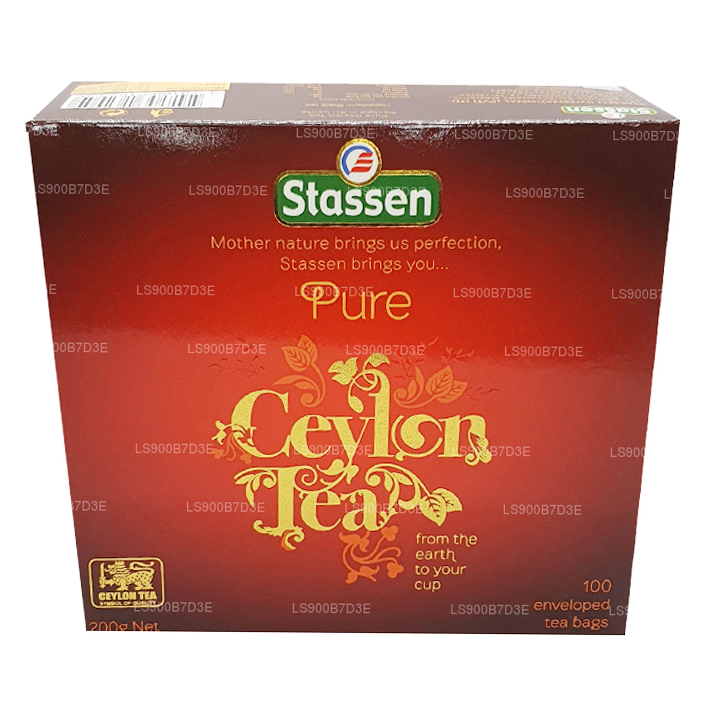 Stassen Pure Ceylon sort te (200g) 100 teposer