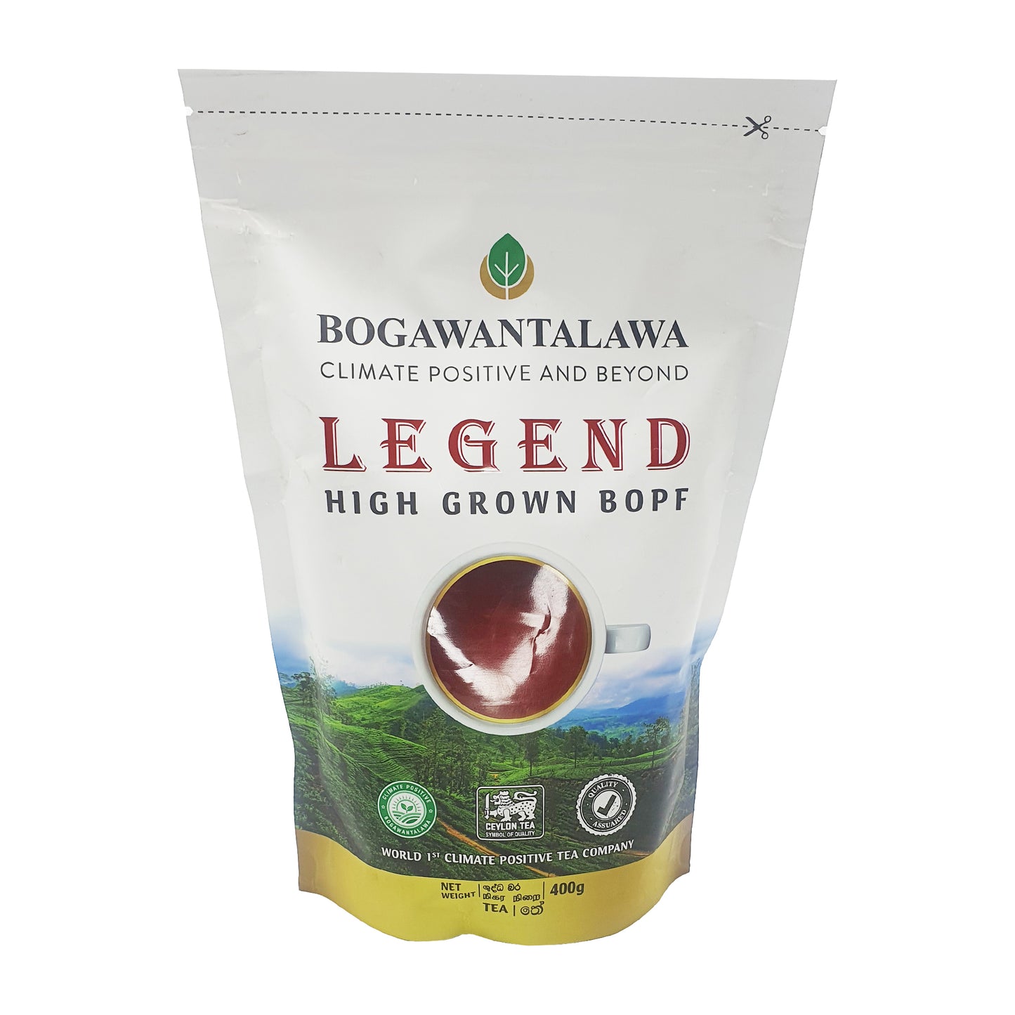 Bogawantalawa Legend ren sort te (400 g) 100% BOPF