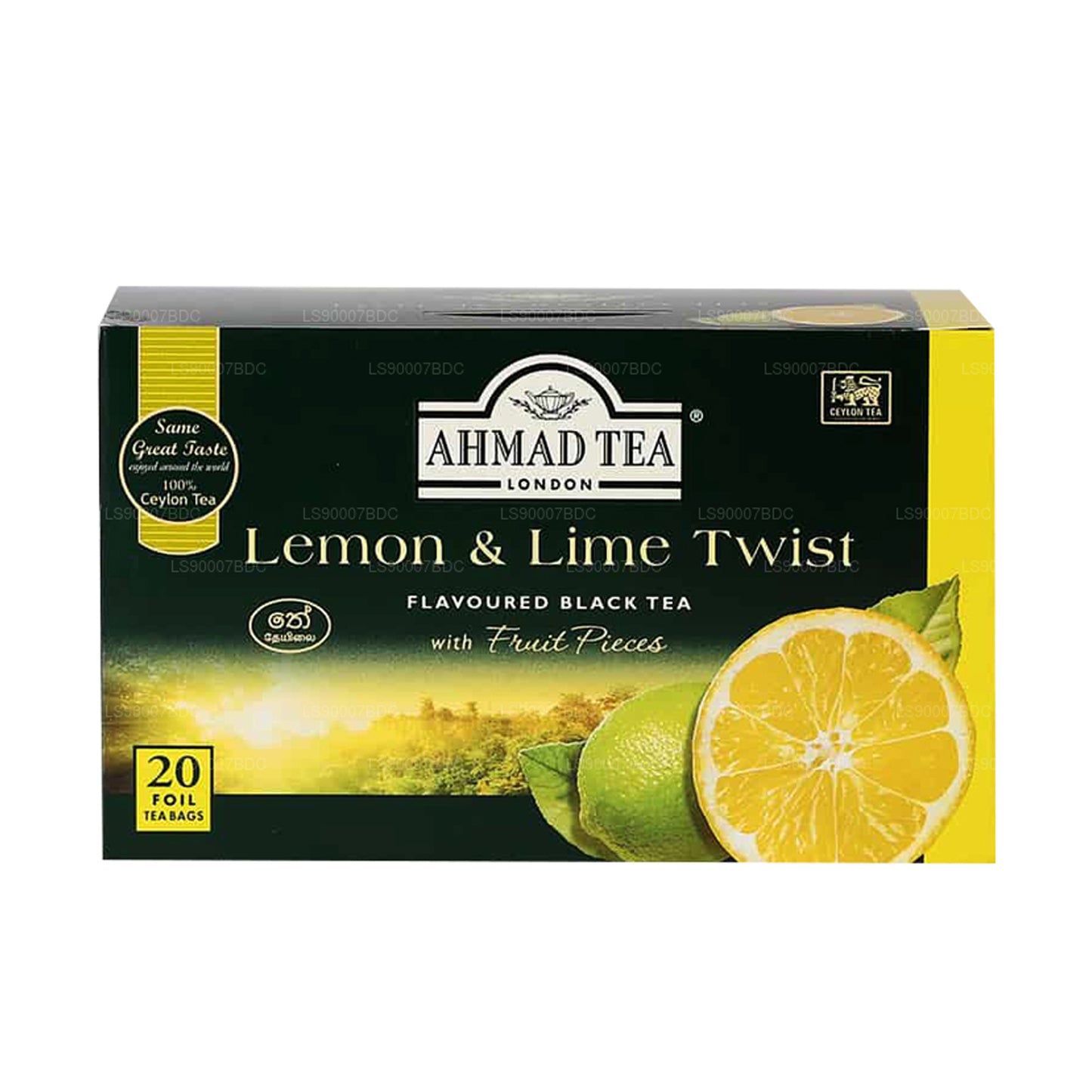 Ahmad te citron og lime 20 folie teposer (40g)