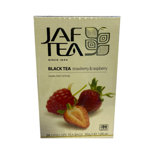 Jaf te ren frugt samling sort te jordbær og hindbær (30g) 20 teposer