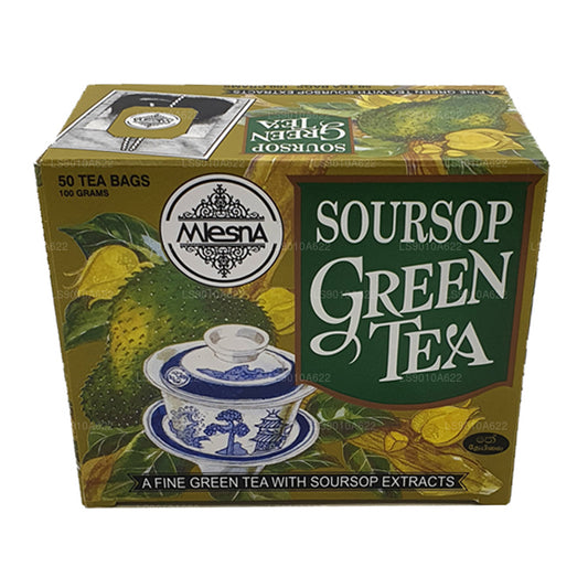 Mlesna Soursop grøn te (100 g) 50 teposer