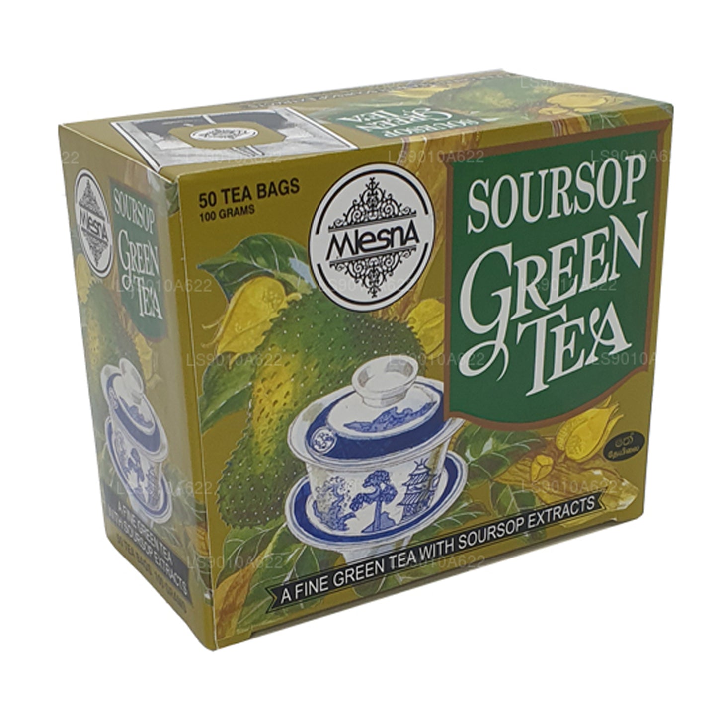 Mlesna Soursop grøn te (100 g) 50 teposer