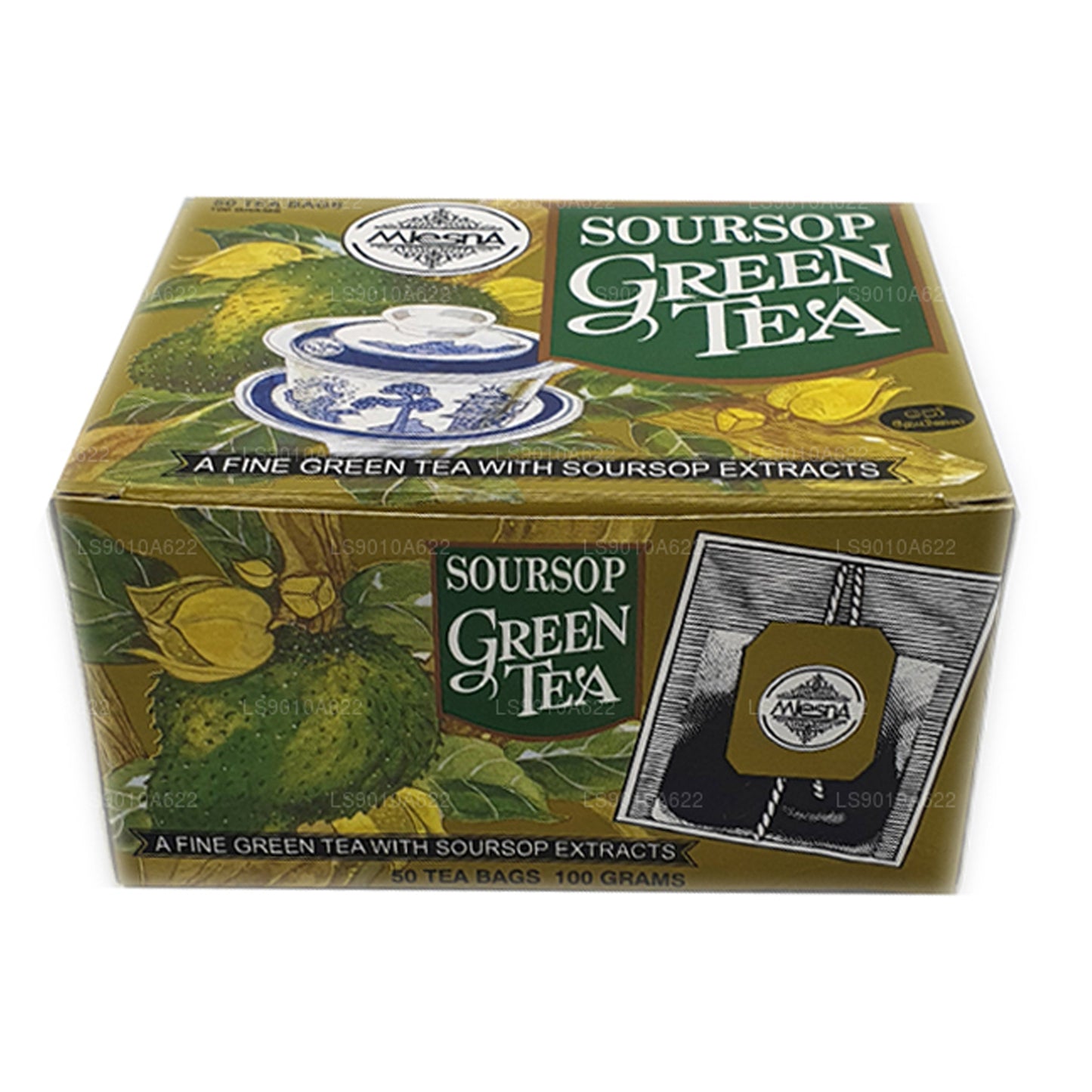 Mlesna Soursop grøn te (100 g) 50 teposer