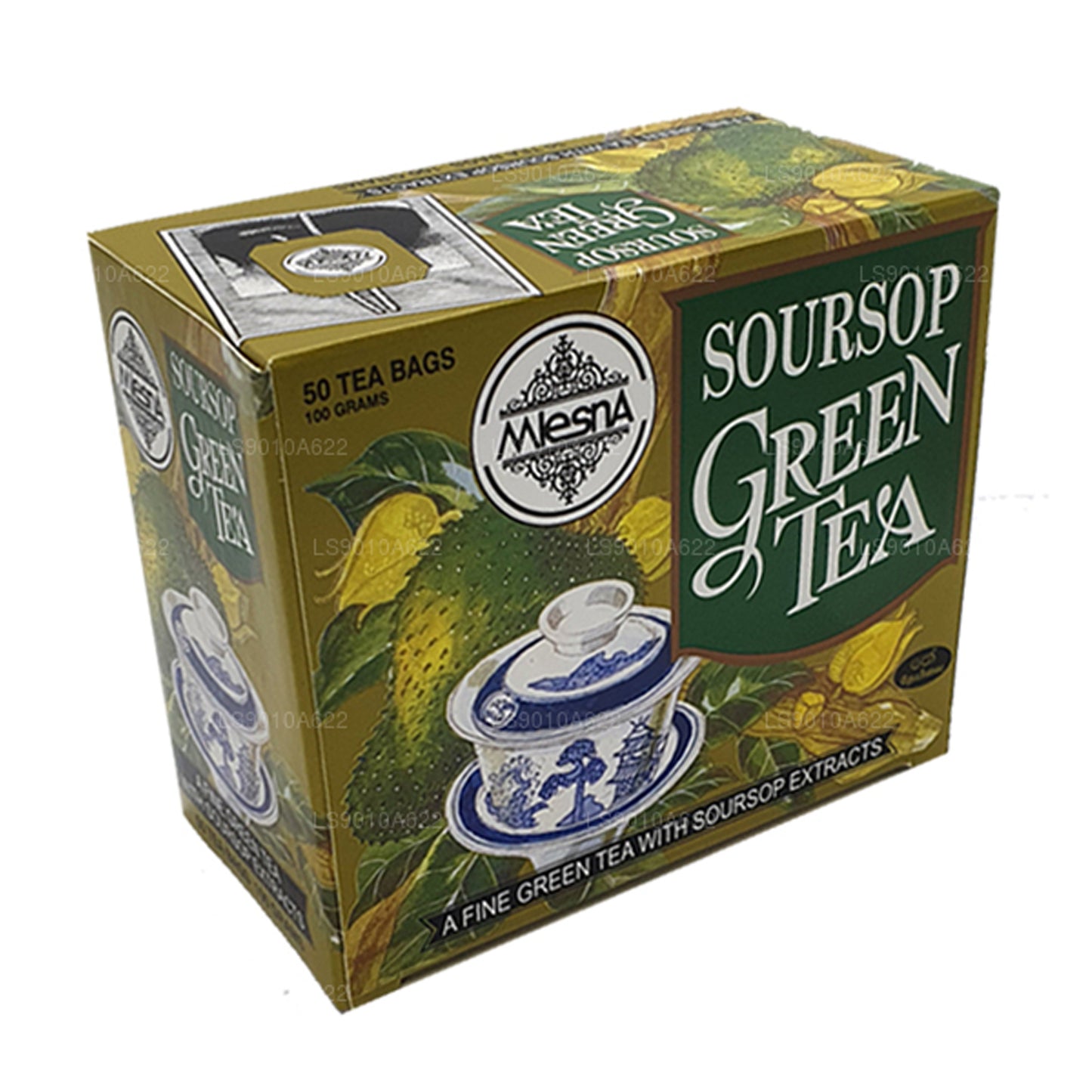 Mlesna Soursop grøn te (100 g) 50 teposer