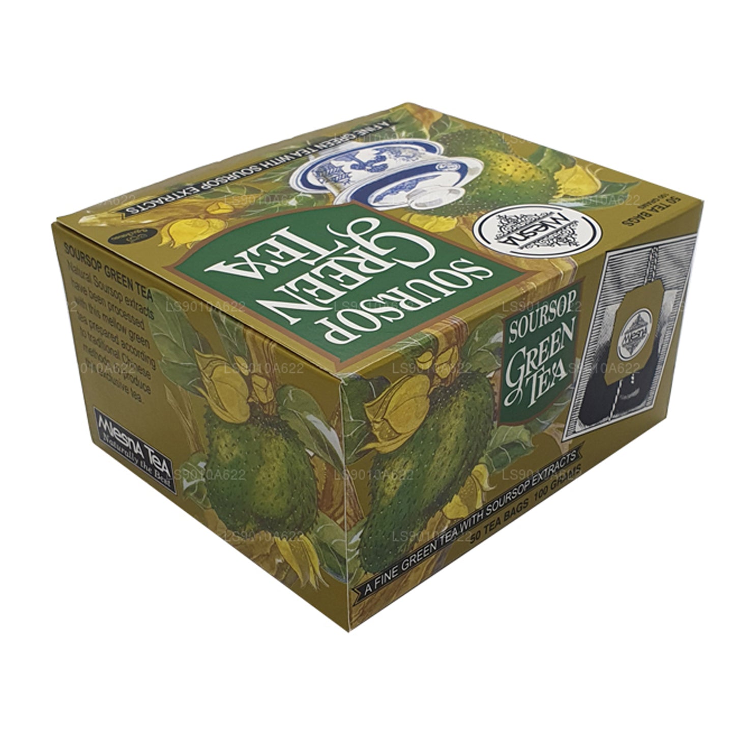 Mlesna Soursop grøn te (100 g) 50 teposer