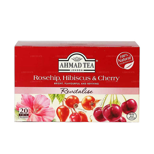 Ahmad hyben, hibiscus og kirsebær (40g) 20 folie teposer