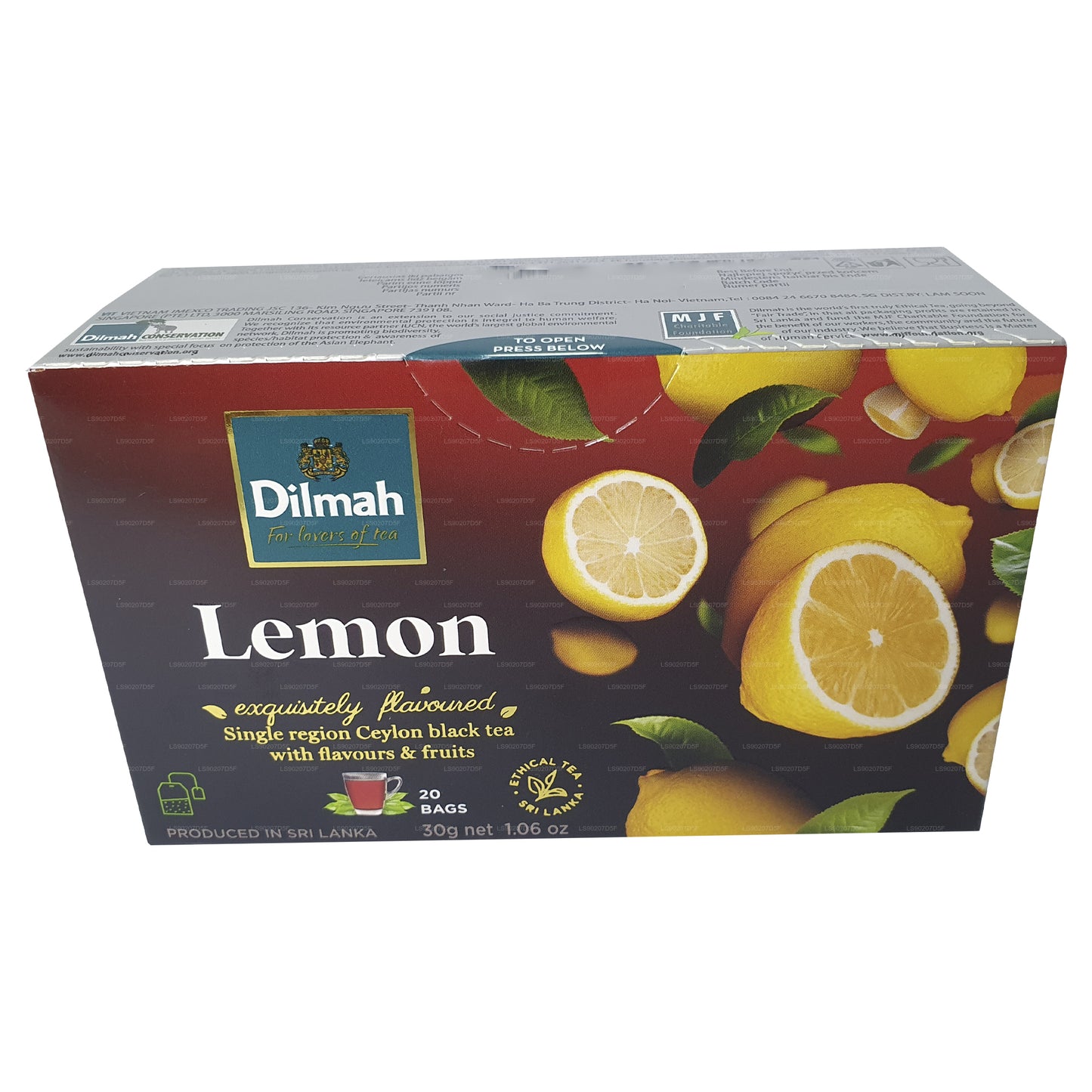 Dilmah citron aromatiseret te (30g) 20 teposer