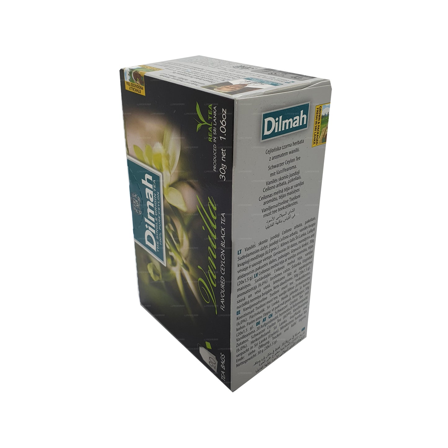 Dilmah vanilje aromatiseret te (40g) 20 teposer