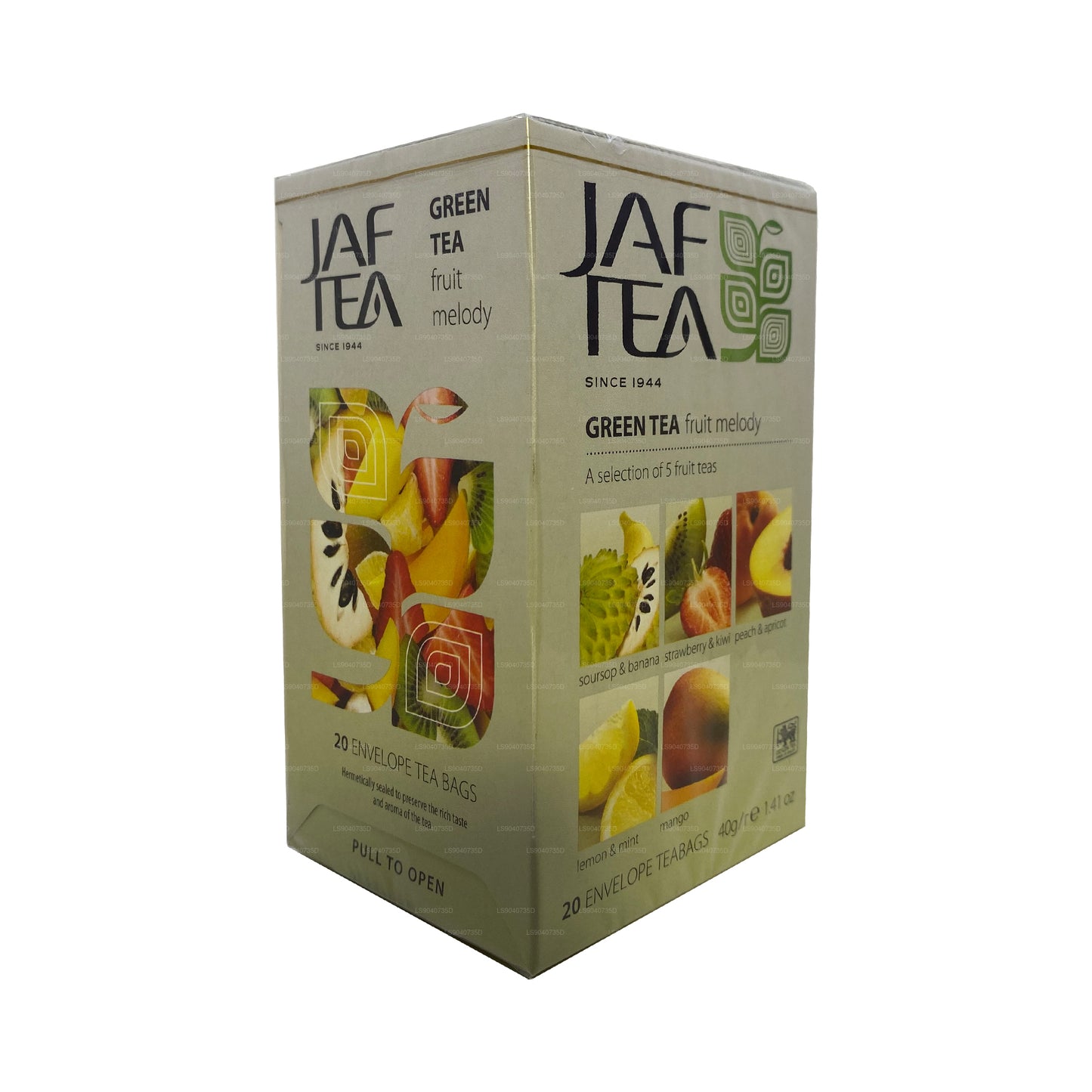 Jaf te ren grøn samling grøn te frugtmelodi (40g) 20 teposer