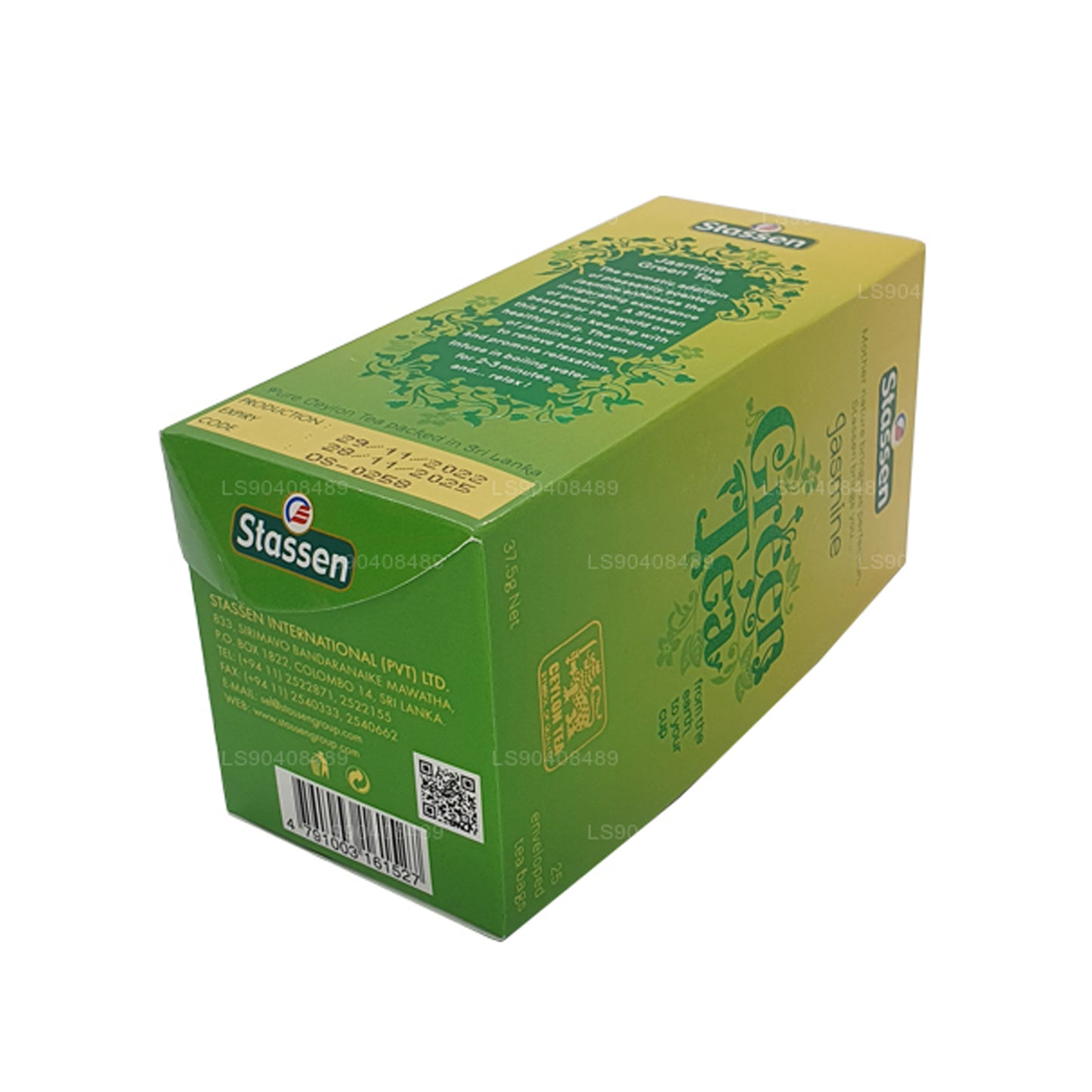 Stassen Jasmine grøn te (37,5 g) 25 teposer