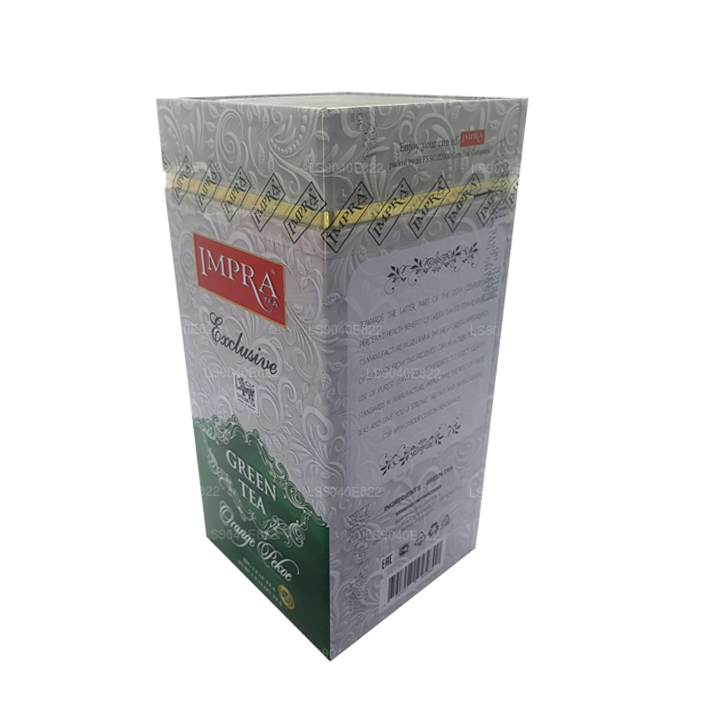 Impra Eksklusiv Big Leaf Grøn Te, Orange Pekoe (200g) Caddy