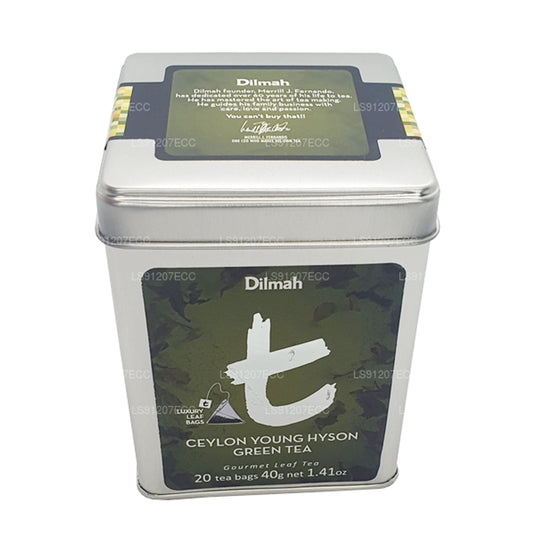 Dilmah T-serie Ceylon Young Hyson grøn te (40g) 20 teposer