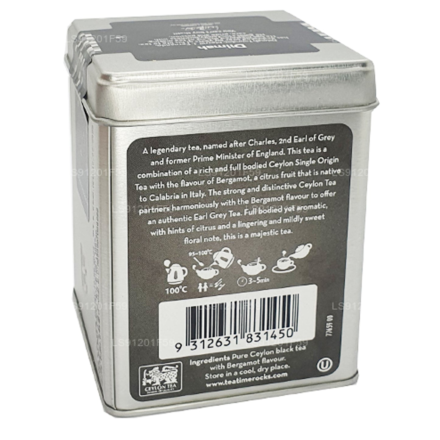 Dilmah T-serie Den originale Earl Grey Loose Leaf Tea (100 g)