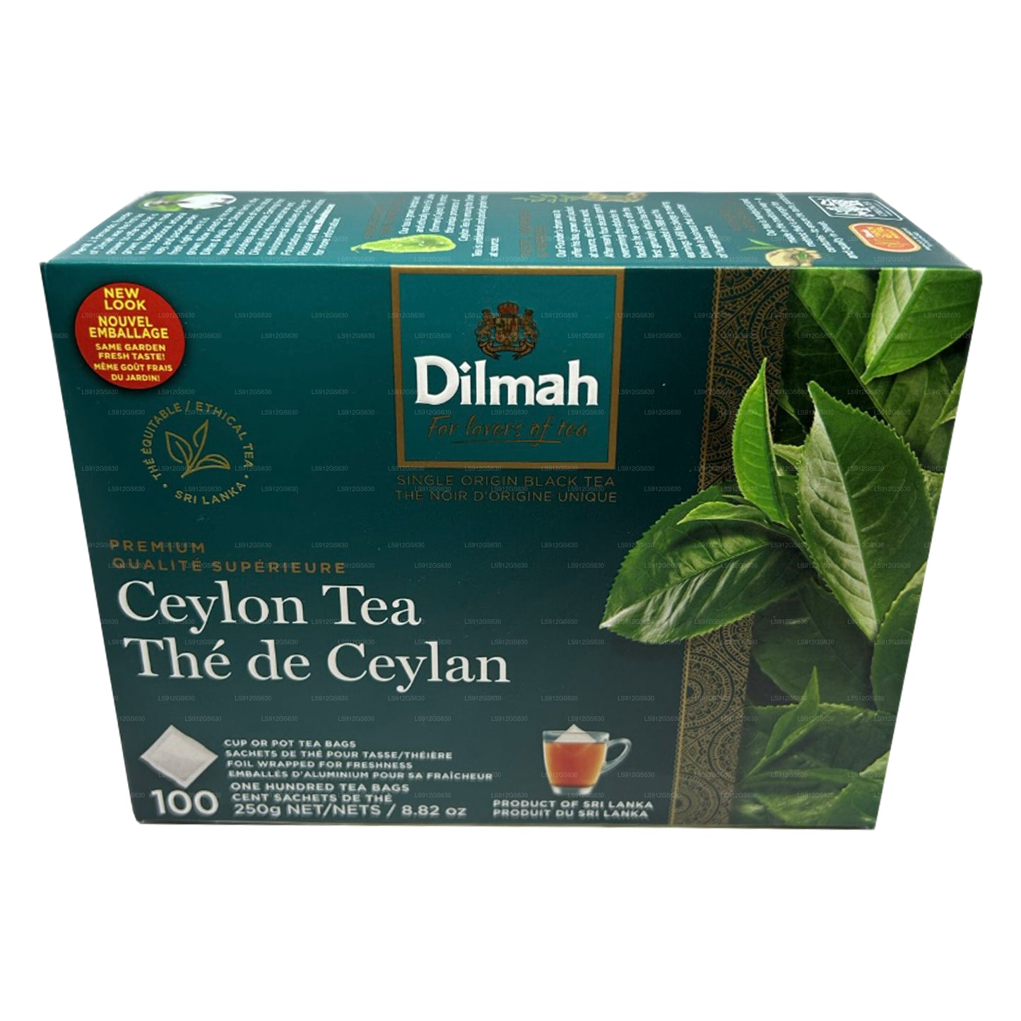 Dilmah Premium Ceylon te (250 g) 100 tagless teposer