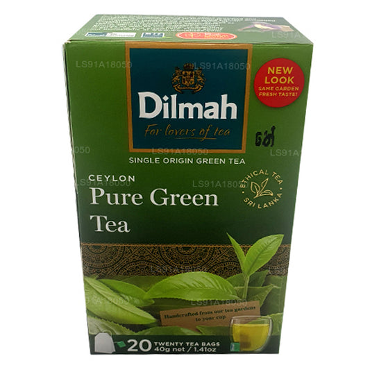 Dilmah Pure Ceylon grøn te (40 g) 20 teposer