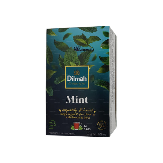 Dilmah mynte aromatiseret Ceylon sort te (30 g)