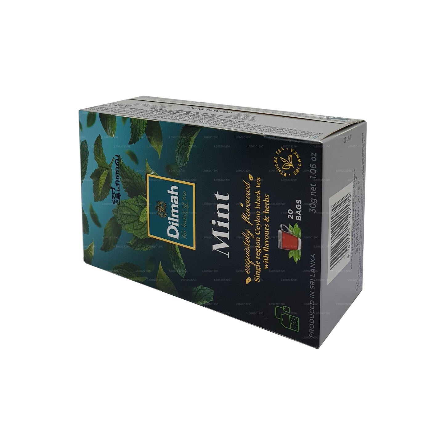 Dilmah mynte aromatiseret Ceylon sort te (30 g)