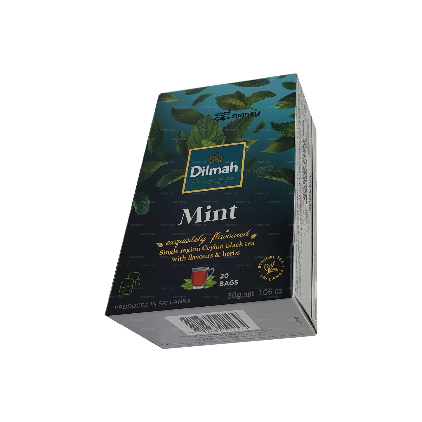 Dilmah mynte aromatiseret Ceylon sort te (30 g)