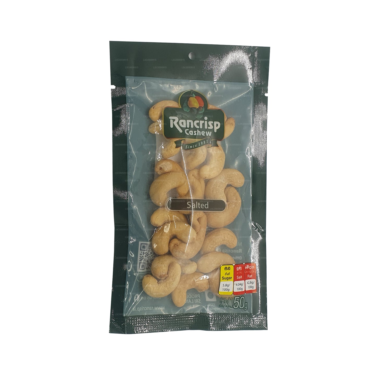 Rancrisp Salted Cashew Nuts (50g)