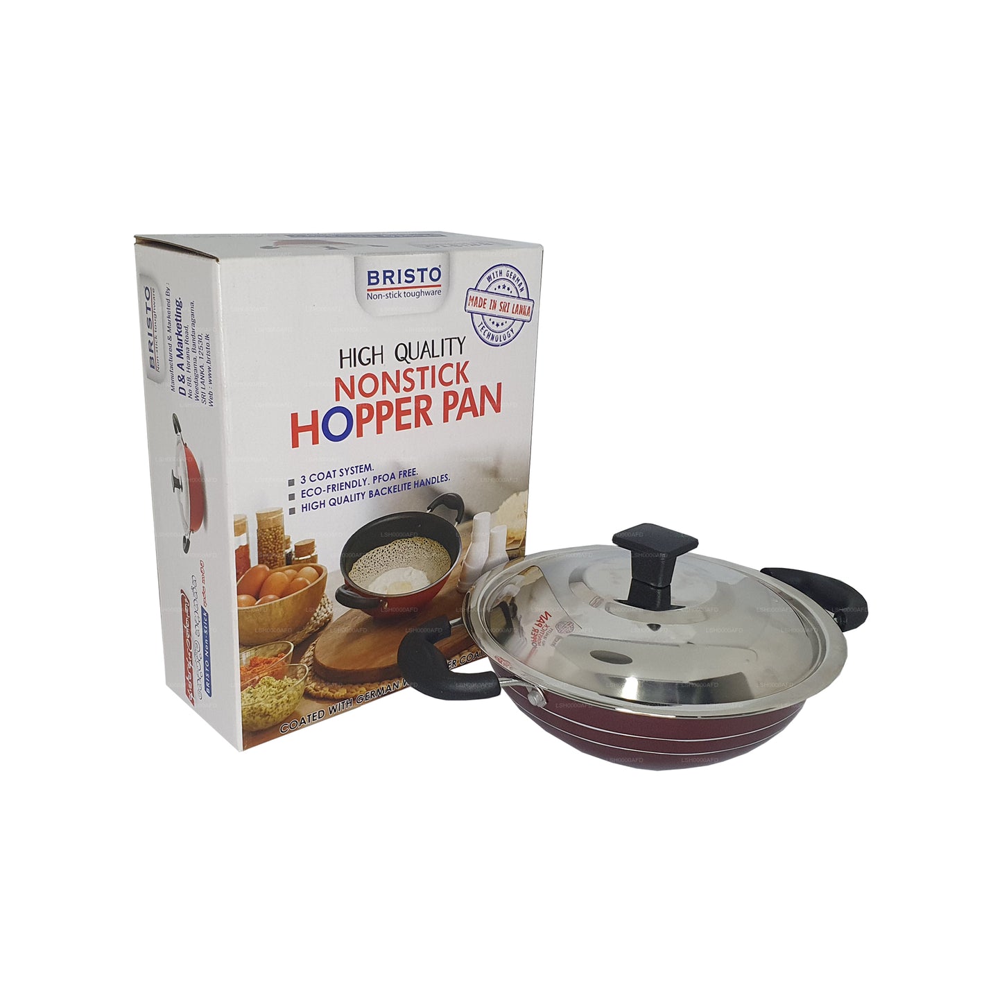 Bristo Nonstick Hopper Pan 18 cm (7 tommer)